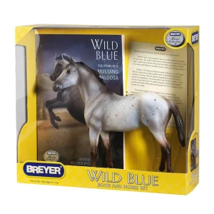 Breyer Wild Blue Horse And Book Set