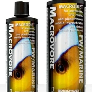 Brightwell Aquatics Macrovore, Macrodiet for Anemones, LPS Corals & Planktivorous Motile invertebrates & Fishes, 20 liter / 5.3 gal