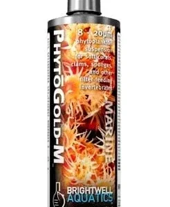 Brightwell Aquatics PhytoGold-M - Golden Phytoplankton (medium) 8-20 micron, 2 liter / 67.6 oz.