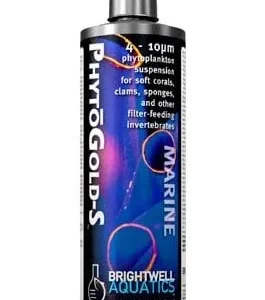 Brightwell Aquatics PhytoGold-S - Golden Phytoplankton (small) 4-10 micron, 500 ml. / 17 oz.