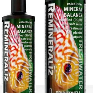 Brightwell Aquatics Remineraliz Balances minerals in purified or soft water; Liquid Form, 500 ml. / 17 oz.