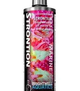 Brightwell Aquatics Strontion - Liquid Strontium Supplement for Reef Aquaria, 500 ml. / 17 oz.