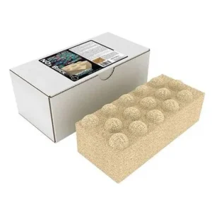 Brightwell Xport NO3 Dimpled Brick Nominal 9" x 4.5" x 2.5" for Aquascaping, Biofiltration, and Coral Propagation