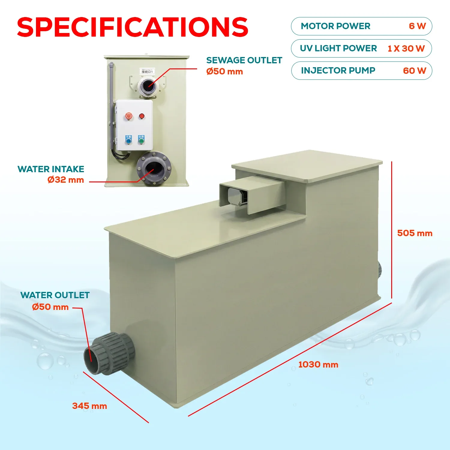 BTS5 Automatic Drum Micro Filter Pond Filtration System | 1,345 GPH / 1,200-Gallon Capacity | Self-Cleaning, UV Sterilizer & Biochemical Filter Media – Koi Pond & Aquaculture Water Filter - Image 2