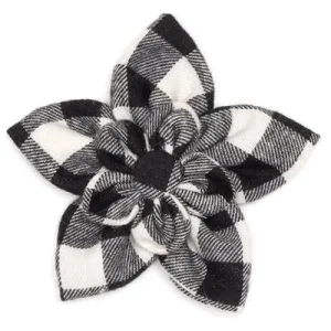 Buffalo Flower Slider - Black And Off White