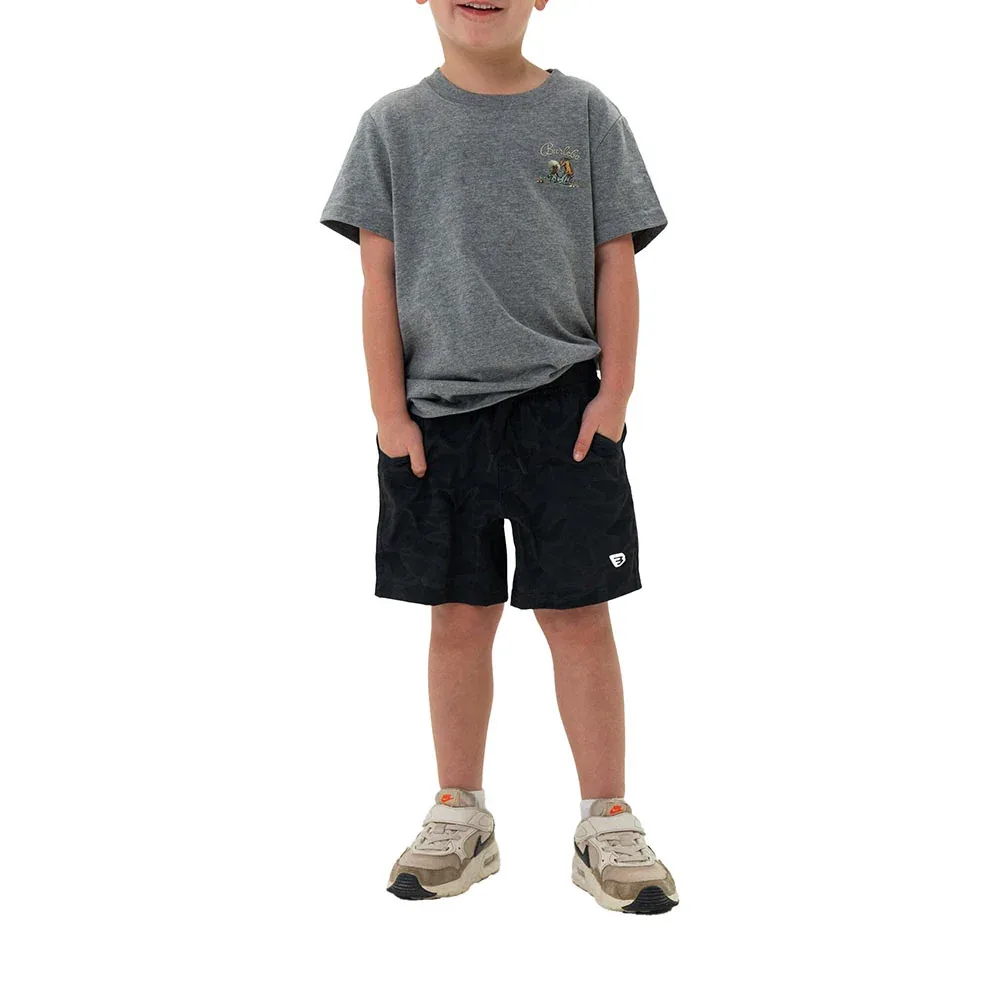 Burlebo Boy's Black Camo Athletic Shorts - Image 2