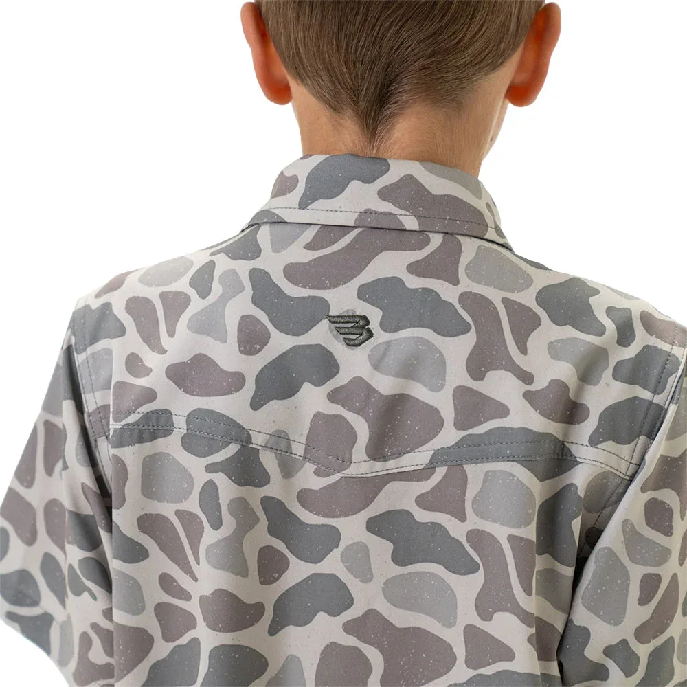 Burlebo Boy's Classic Deer Camo Performance Shirt - Image 2