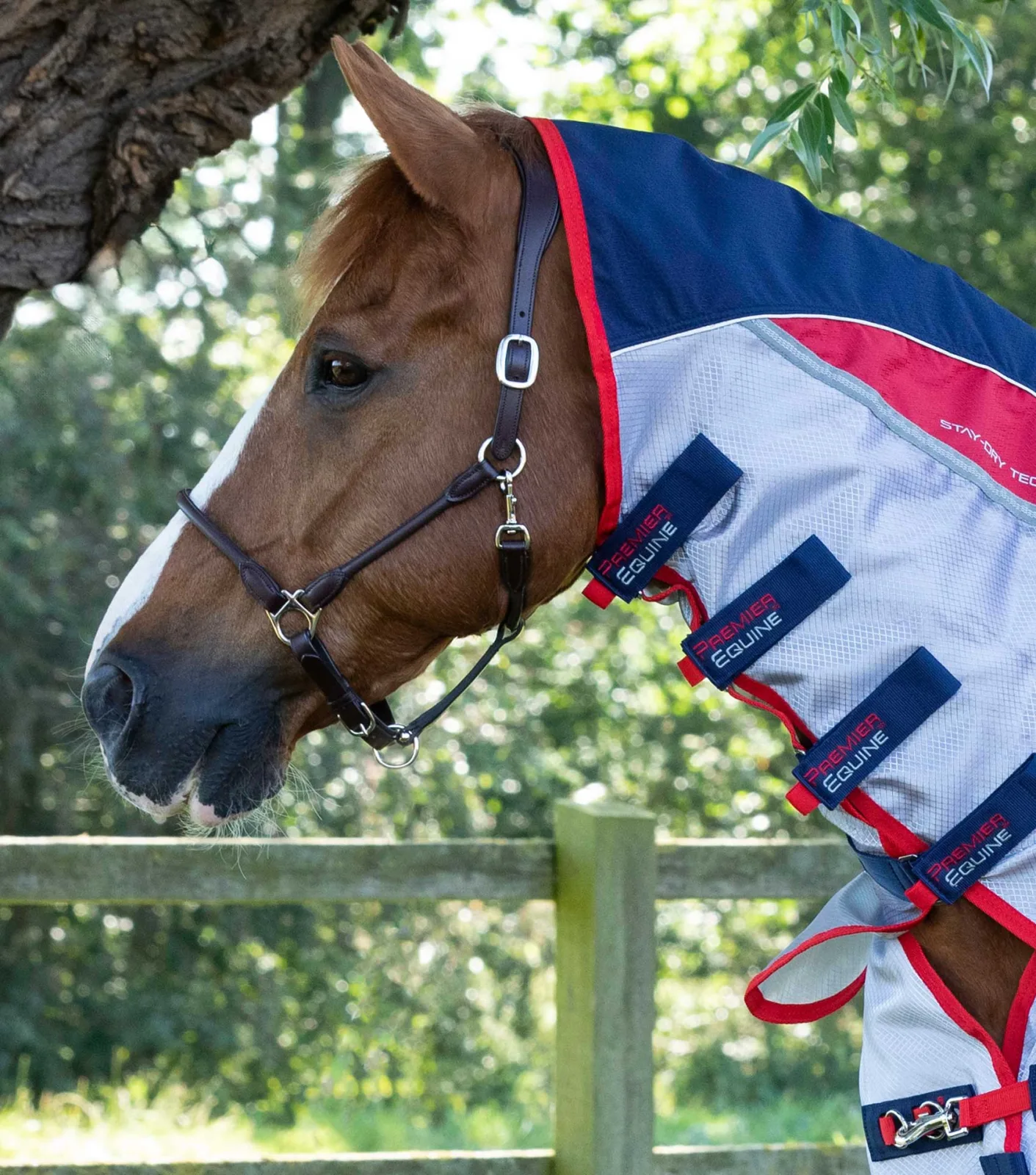 Buster Stay-Dry Super Lite Fly Rug with Surcingles Navy - Image 2