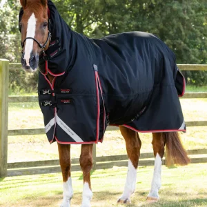 Buster Storm 400g Combo Turnout Rug with Snug-Fit Neck Black