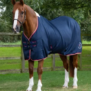 Buster Waffle Horse Cooler Rug Navy