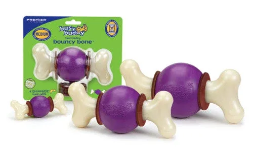 Busy Buddy Bouncy Bone Dog Chew Multi-Color SM - Image 2