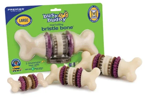 Busy Buddy Bristle Bone Chew Toy Multi-Color MD - Image 2
