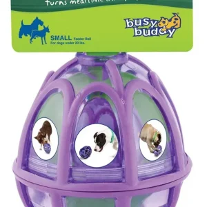 Busy Buddy Dog Toy Kibble Nibble Feeder Ball Purple SM