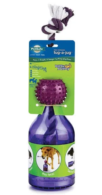 Busy Buddy Tug-a-Jug Dog Toy Purple MD/LG - Image 2
