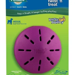 Busy Buddy Twist n Treat Toy Purple MD