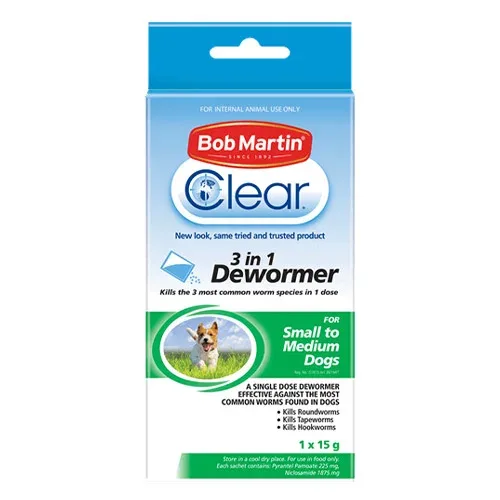 Buy Bob Martin Clear 3 in 1 Dewormer for Dog Supplies at lowest Price - Image 2