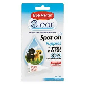 Buy Bob Martin Clear Ticks & Fleas Spot On for Dog Supplies at lowest Price