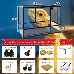 Buy REPTIZOO specific Bearded Dragon Tanks get free products