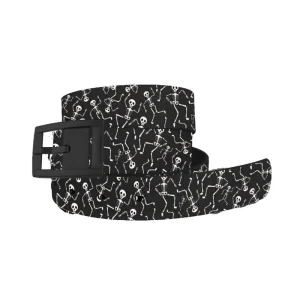 C4 Belt Dancing Skeletons Belt with Black Buckle O
