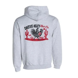 Cactus Alley Hat Co Featha Steppa Grey Hoodie