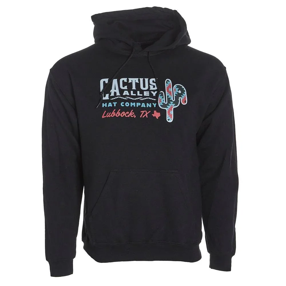 Cactus Alley Hat Co New Mexi Black Hoodie