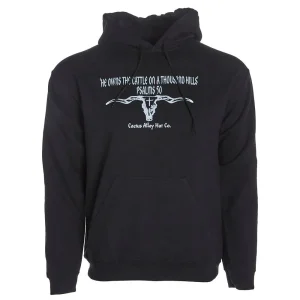 Cactus Alley Hat Co Psalms 50 Black Hoodie