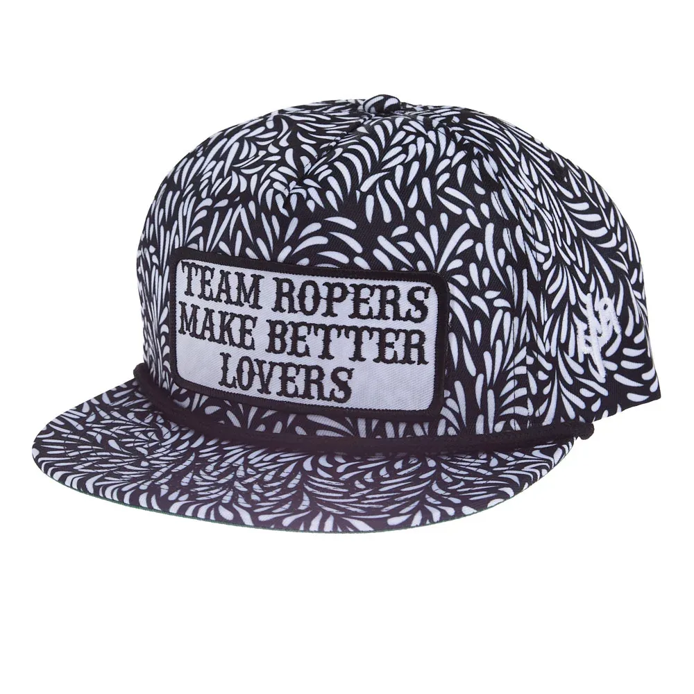 Cactus Alley Hat Co Team Ropers Black Leaf Cap - Image 2