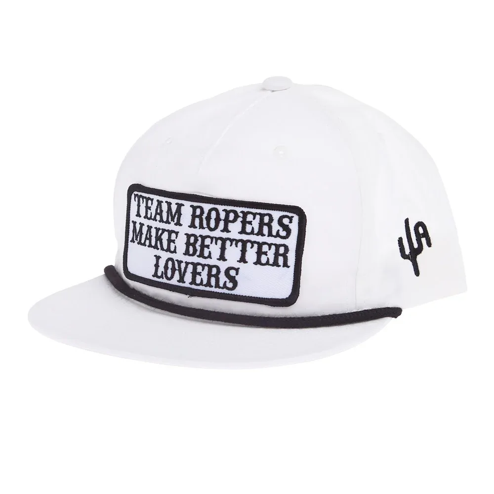 Cactus Alley Hat Co Team Ropers White & Black Cap - Image 2