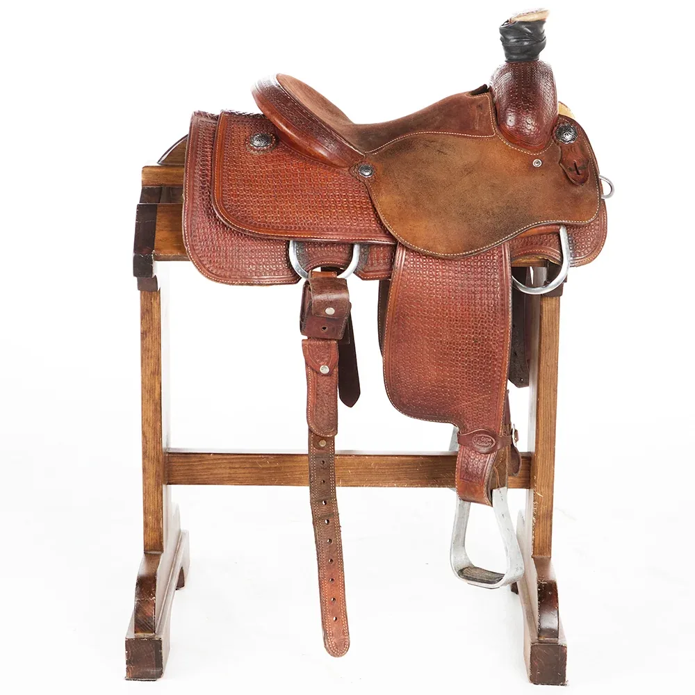 Cactus Saddlery Used 14.5in 7/8 Breed Team Roper - Image 2