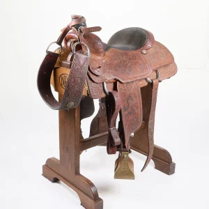 Cactus Saddlery Used 15in. Relentless Full Tooled Team Roper