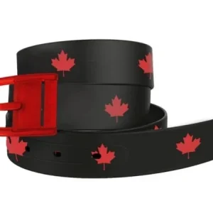 Canada Black Belt with Red Buckle