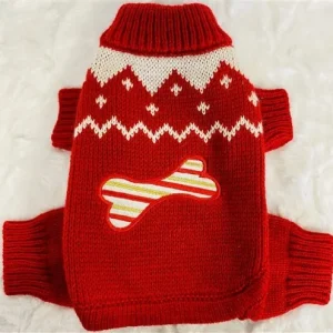 Candy Cane Bone Holiday Sweater Bodysuit