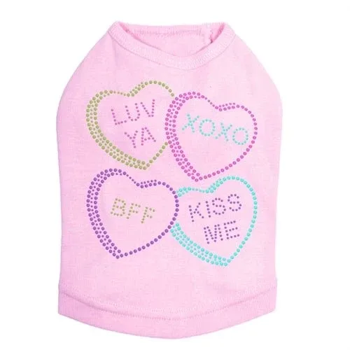 Candy Conversation Hearts #2 Tank - Many Colors - Image 2