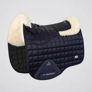 Capella Close Contact Merino Wool Dressage Square Navy/Natural Wool