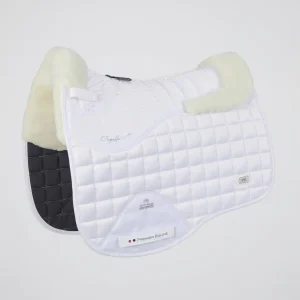 Capella Close Contact Merino Wool Dressage Square White/Natural Wool