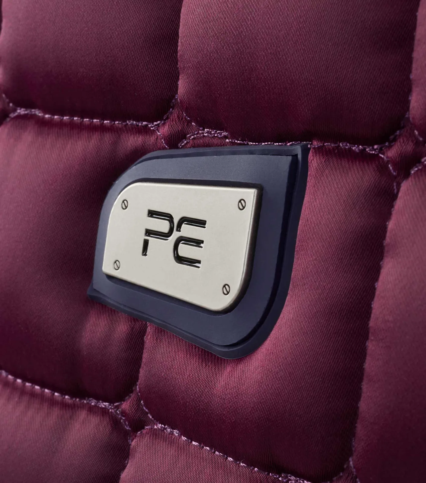 Capella Close Contact Merino Wool Dressage Square Wine/Navy Wool - Image 2