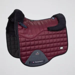 Capella Close Contact Merino Wool Dressage Square Wine/Navy Wool