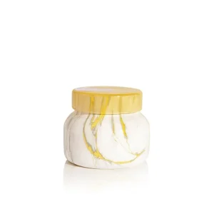 Capri Blue Pineapple Flower Modern Marble Petite Jar Candle