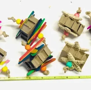 Cardboard Bird Foot toy