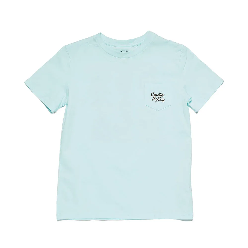 Cardin Mccoy Boy's Mint So God Made a Cowboy Short Sleeve Tee - Image 2