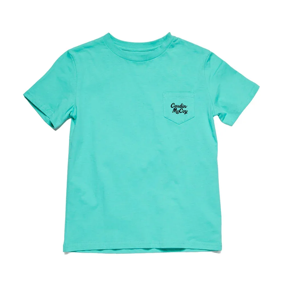 Cardin Mccoy Boys Rise and Shine Teal Shirt - Image 2