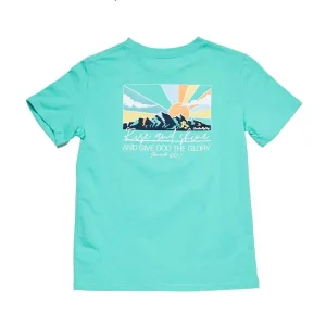 Cardin Mccoy Boys Rise and Shine Teal Shirt