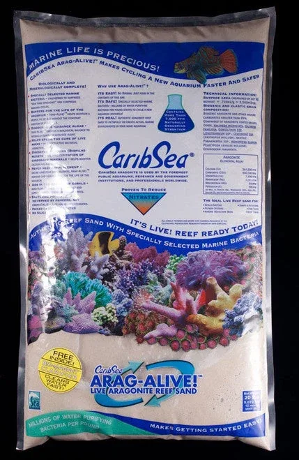 CaribSea Arag-Alive Bahamas Oolite Aquarium Sand 20 lb - Image 2