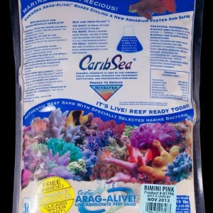 CaribSea Arag-Alive Bimini Pink Aquarium Substrate 10 lb