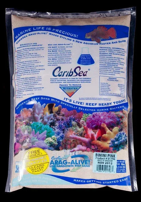 CaribSea Arag-Alive Bimini Pink Aquarium Substrate 10 lb - Image 2