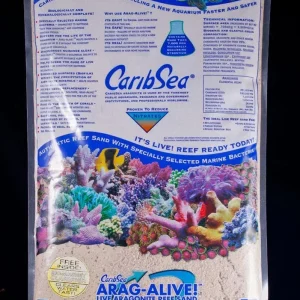CaribSea Arag-Alive Bimini Pink Aquarium Substrate 2/20 lb