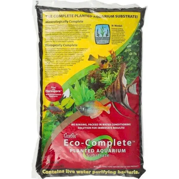CaribSea Eco Complete Black Planted Aquarium Substrate