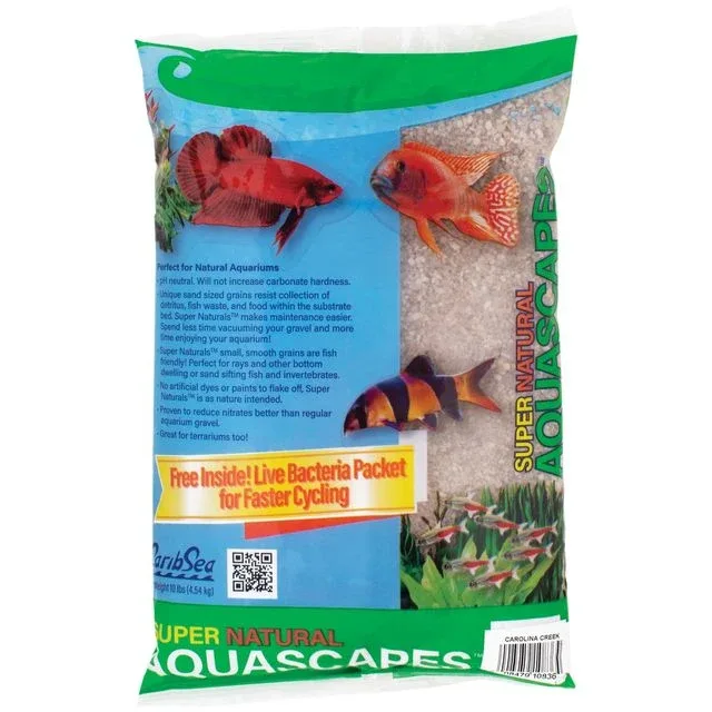 CaribSea Super Natural Aquascapes Aquarium Sand Carolina Creek 4ea/10 lb