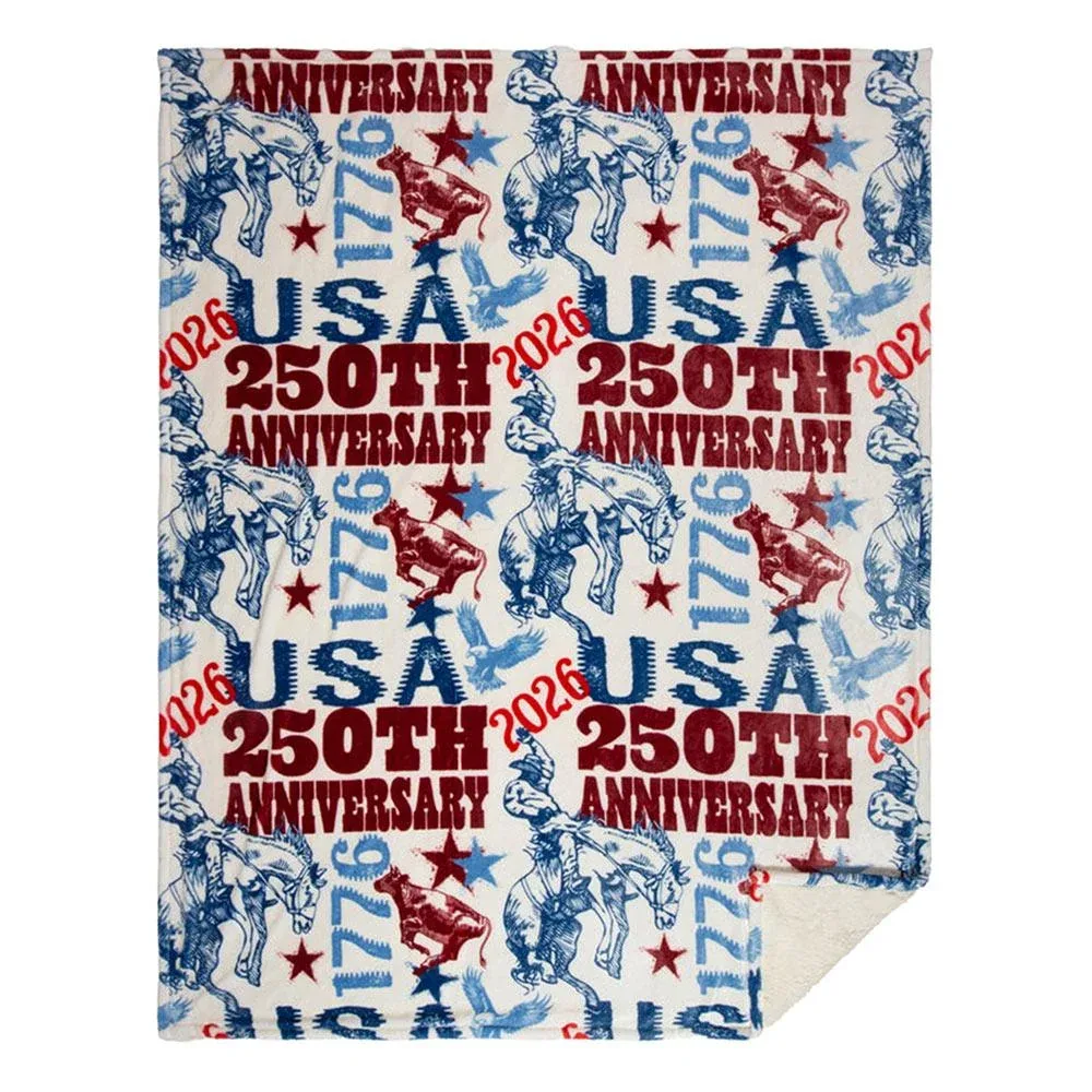 Carstens Wrangler 250th Anniversary Throw Blanket