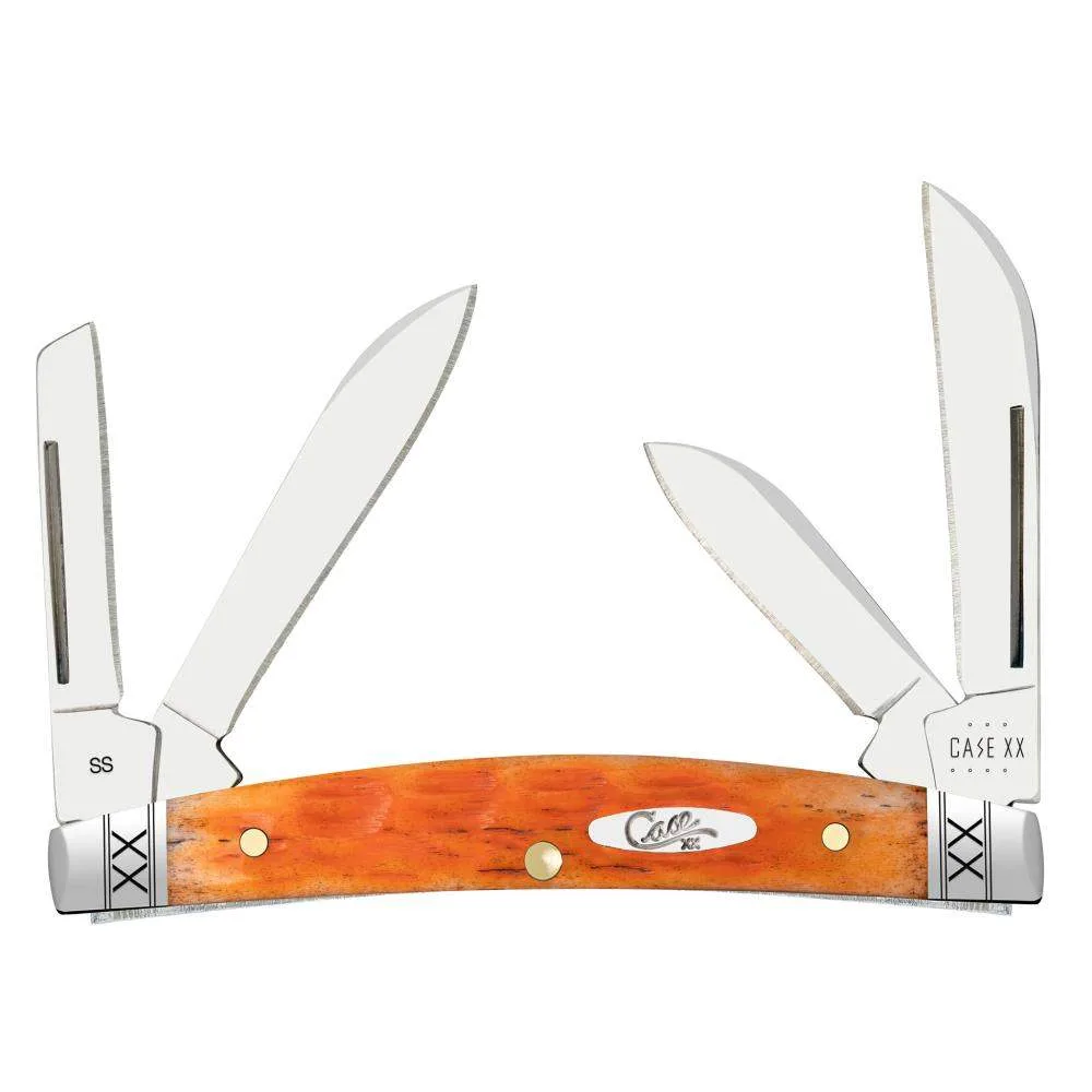 Case Cayenne Bone Crandall Jig Small Congress (6468 SS)Embellished Bolsters